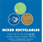 Mixed recyclables plus cardboard