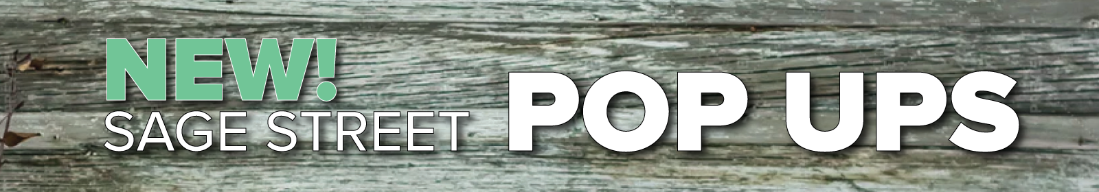 New! Sage Street Pop Ups