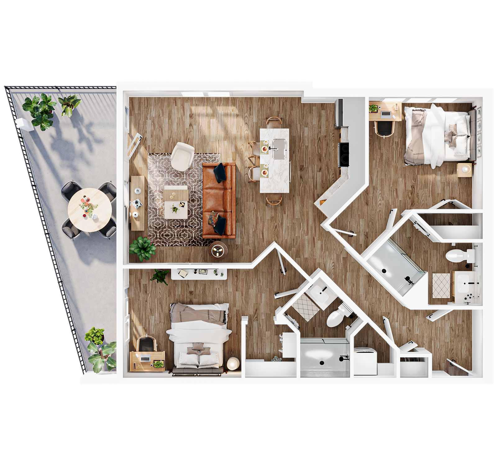 ANOVA Aggie Square, 2 Bedroom, 2 Bathroom Flat (A)