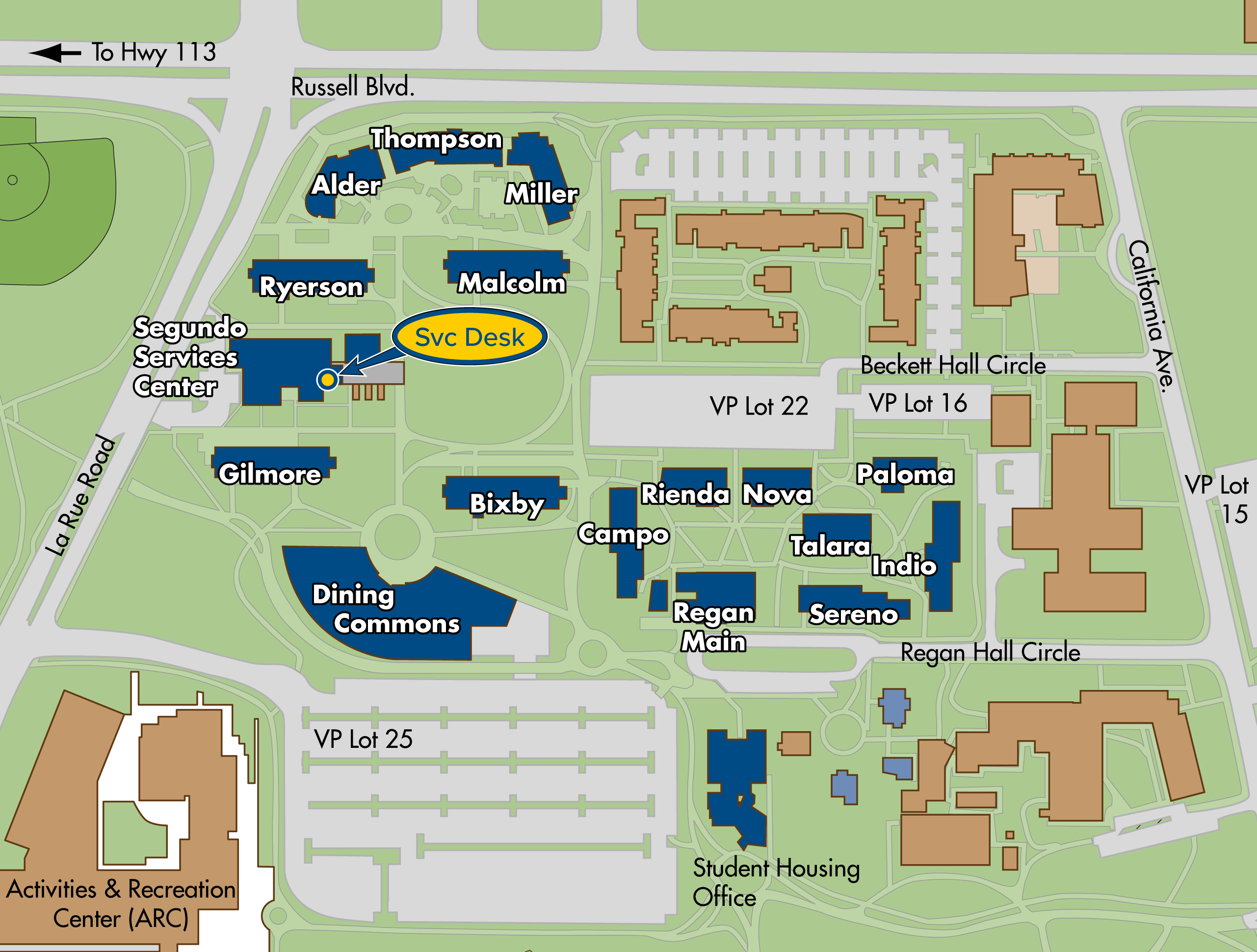 Segundo Area Map