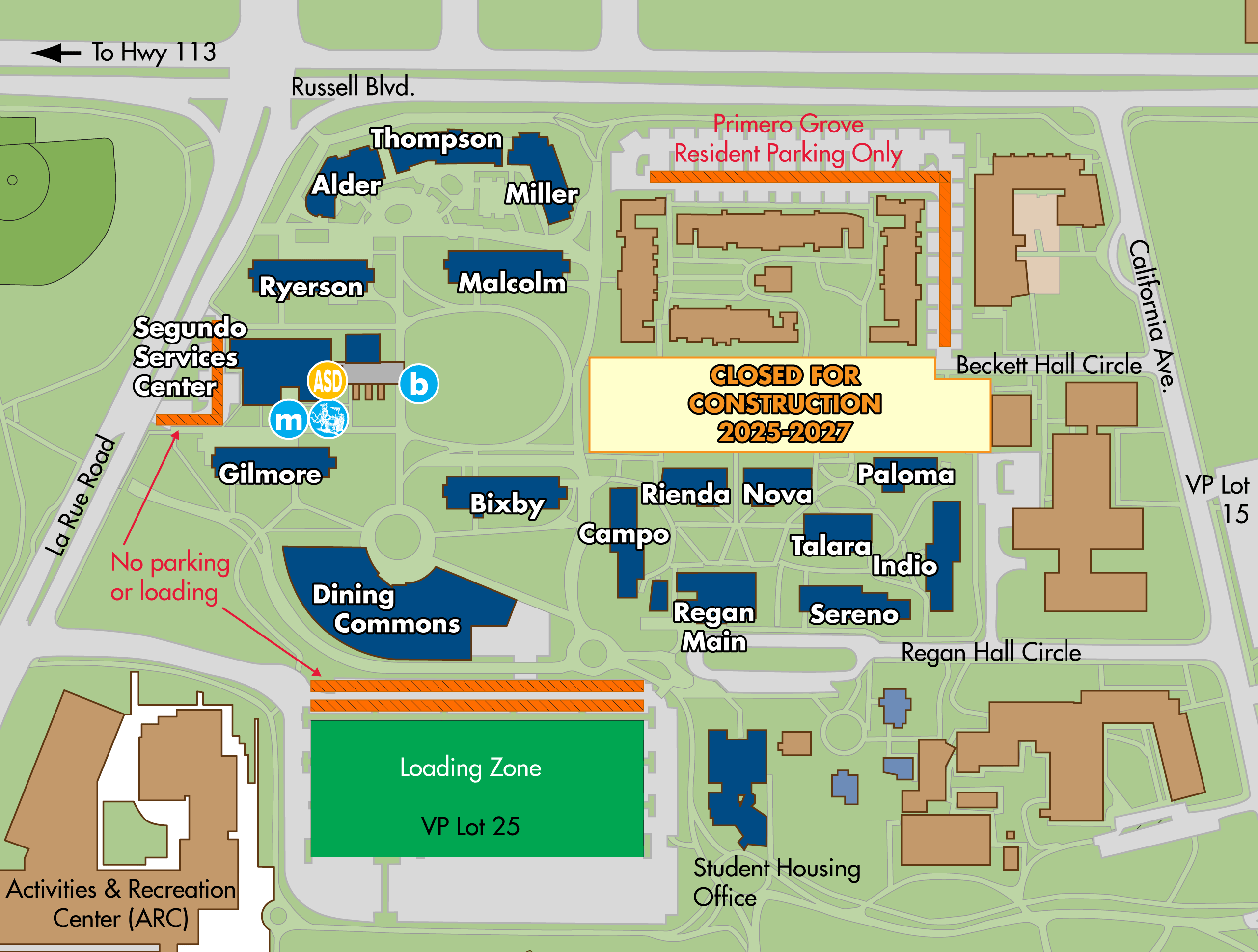 Segundo Area Parking Map